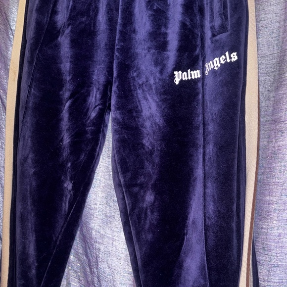 PALM ANGELS VELOUR TRACK PANTS - Picture 3 of 7